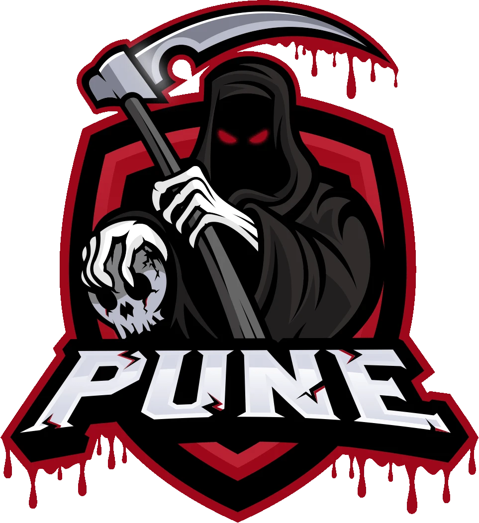 Logo da Guild Pune: ceifador segurando uma caveira